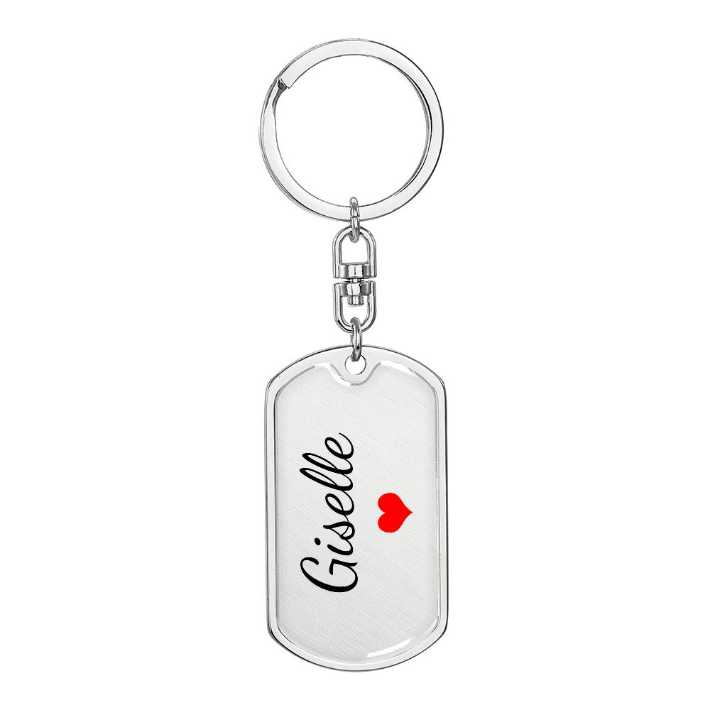 Giselle Keychain – Name Keychain for Women