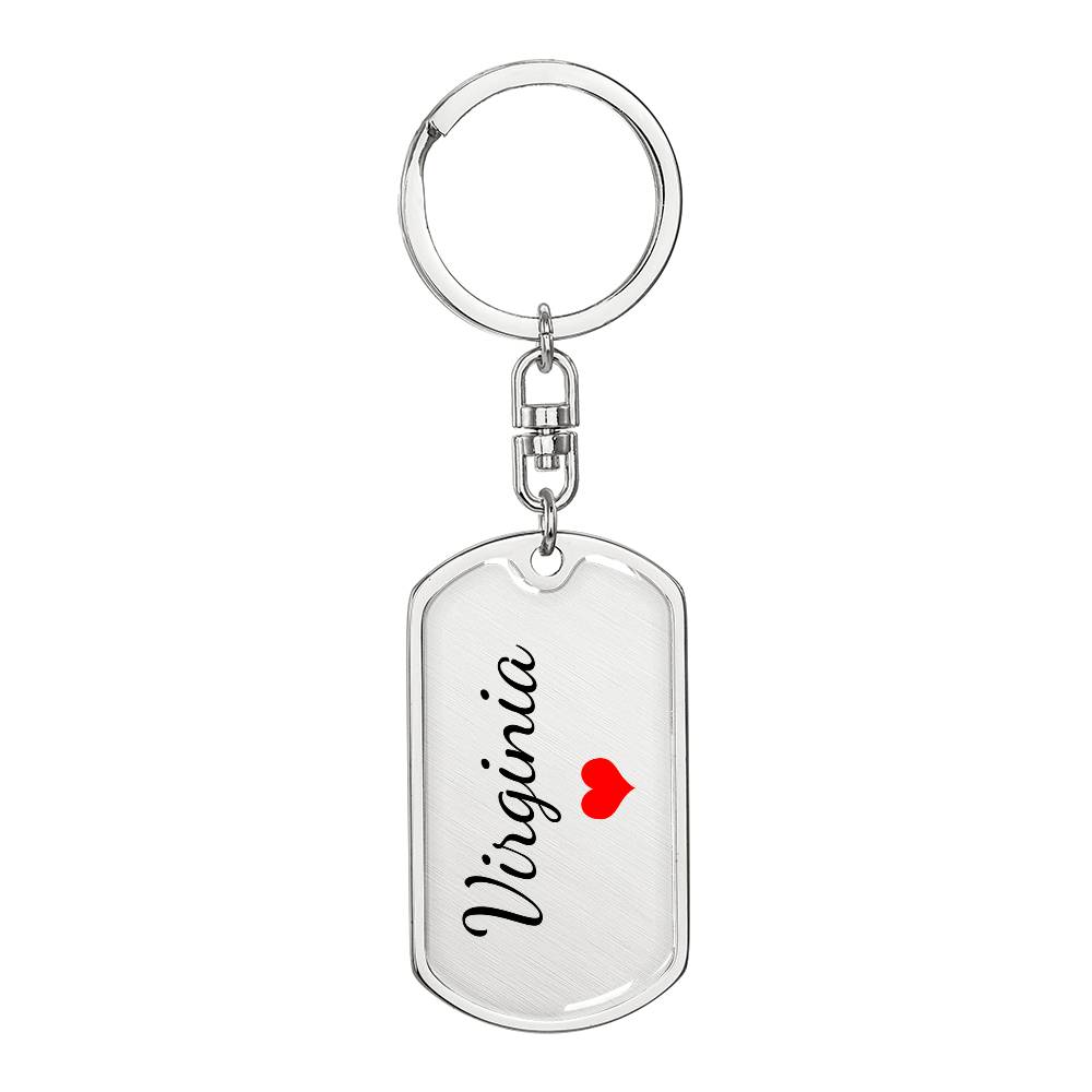 Virginia Keychain – Name Keychain Gift