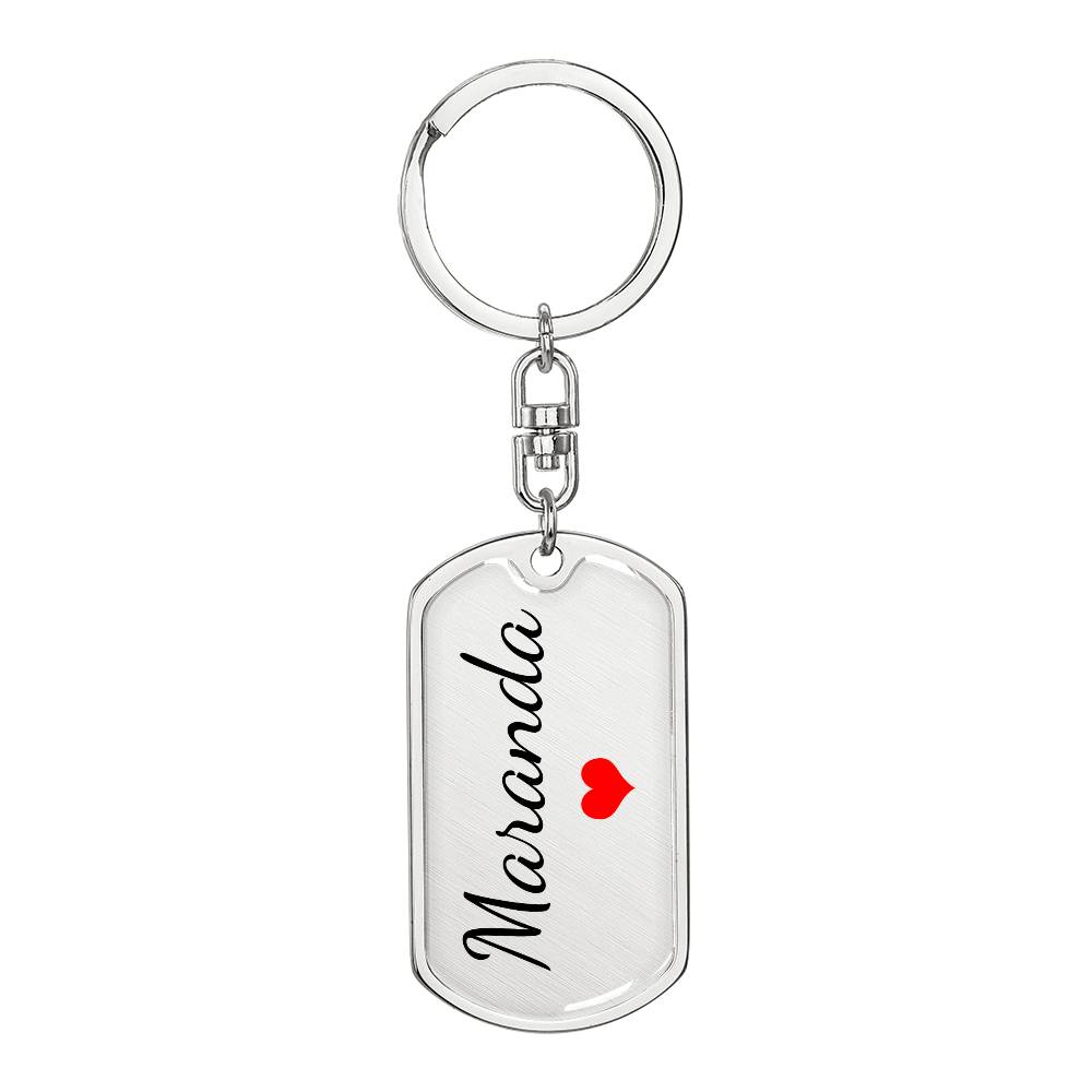 Maranda Keychain – Name Keychain for Women