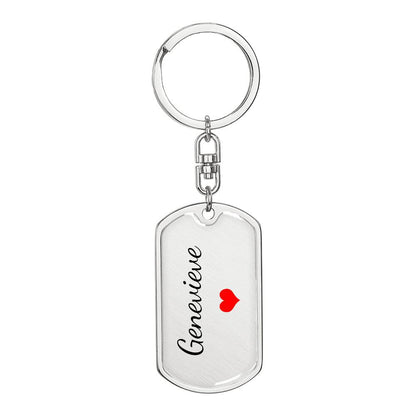 Genevieve Keychain – Name Keychain Gift