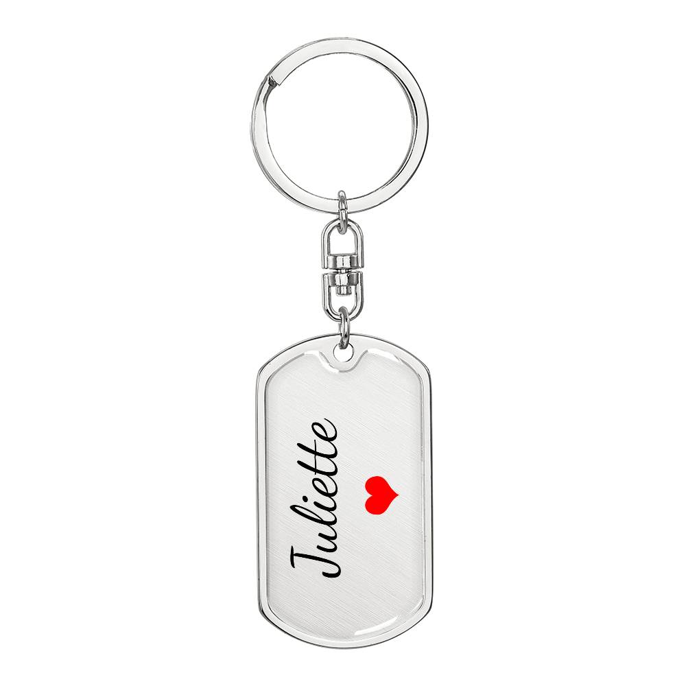 Juliette Keychain – Name Keychain Gift