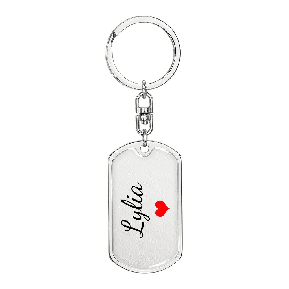 Lylia Keychain – Custom Name Keychain for Women