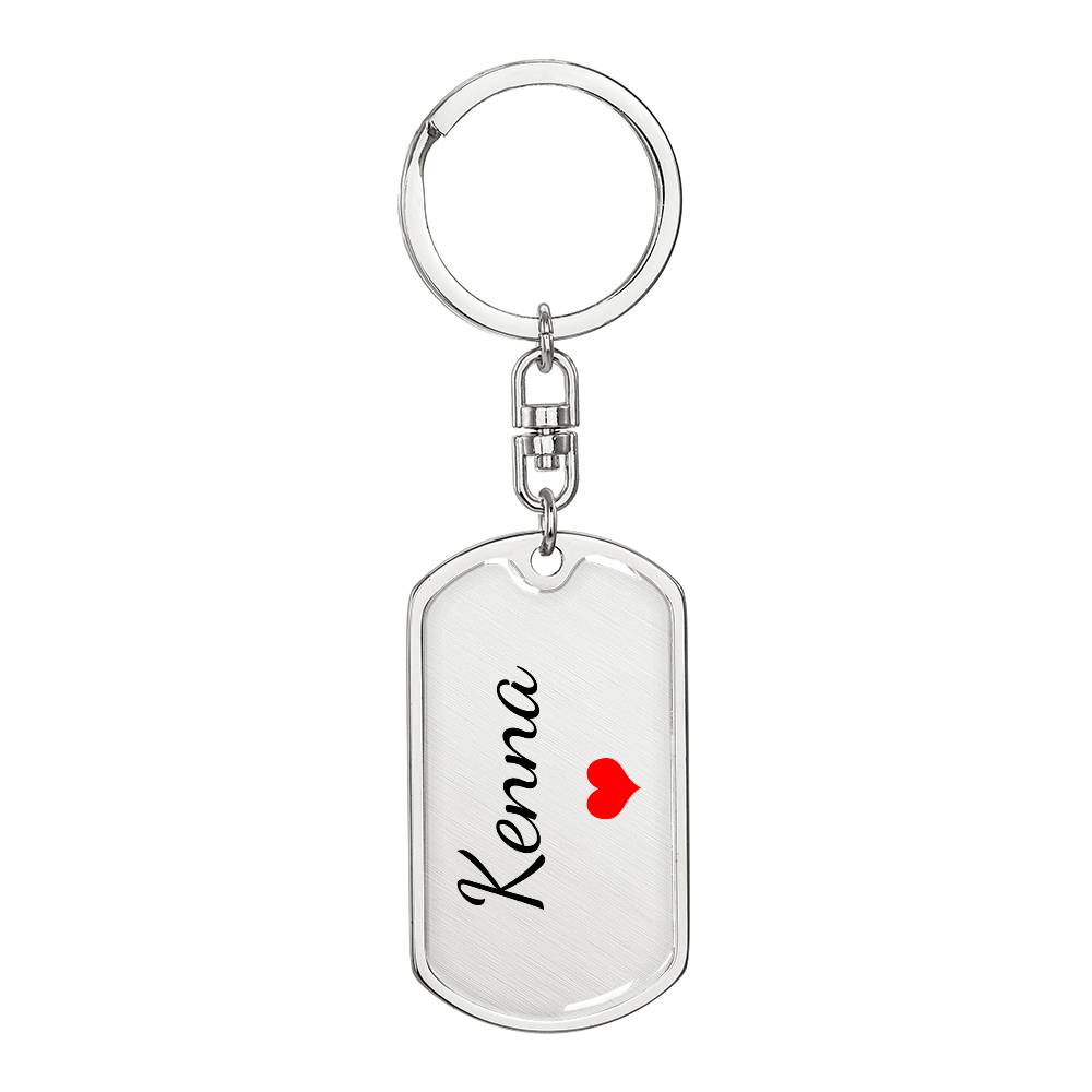 Kenna Keychain – Custom Name Keychain for Women