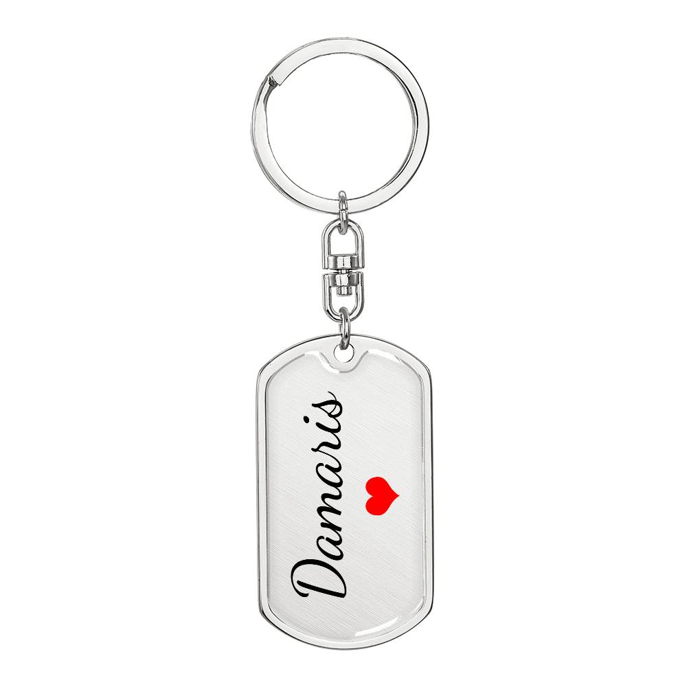 Damaris Keychain – Name Keychain for Women