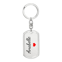 Load image into Gallery viewer, Anabelle Keychain – Name Keychain Gift
