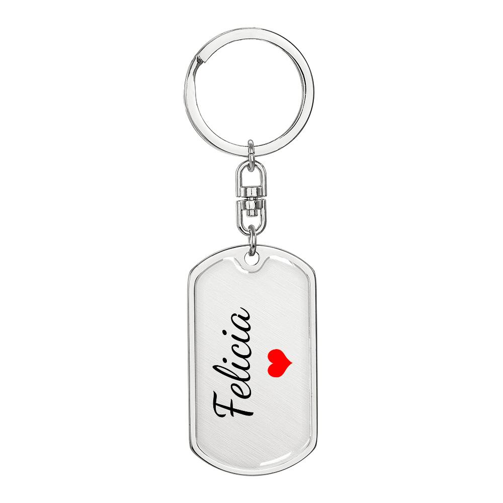Felicia Keychain – Name Keychain for Women
