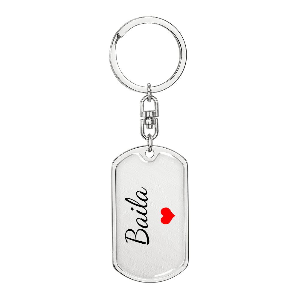Baila Keychain – Custom Name Keychain for Women