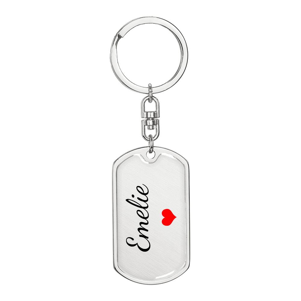 Emelie Keychain – Custom Name Keychain for Women