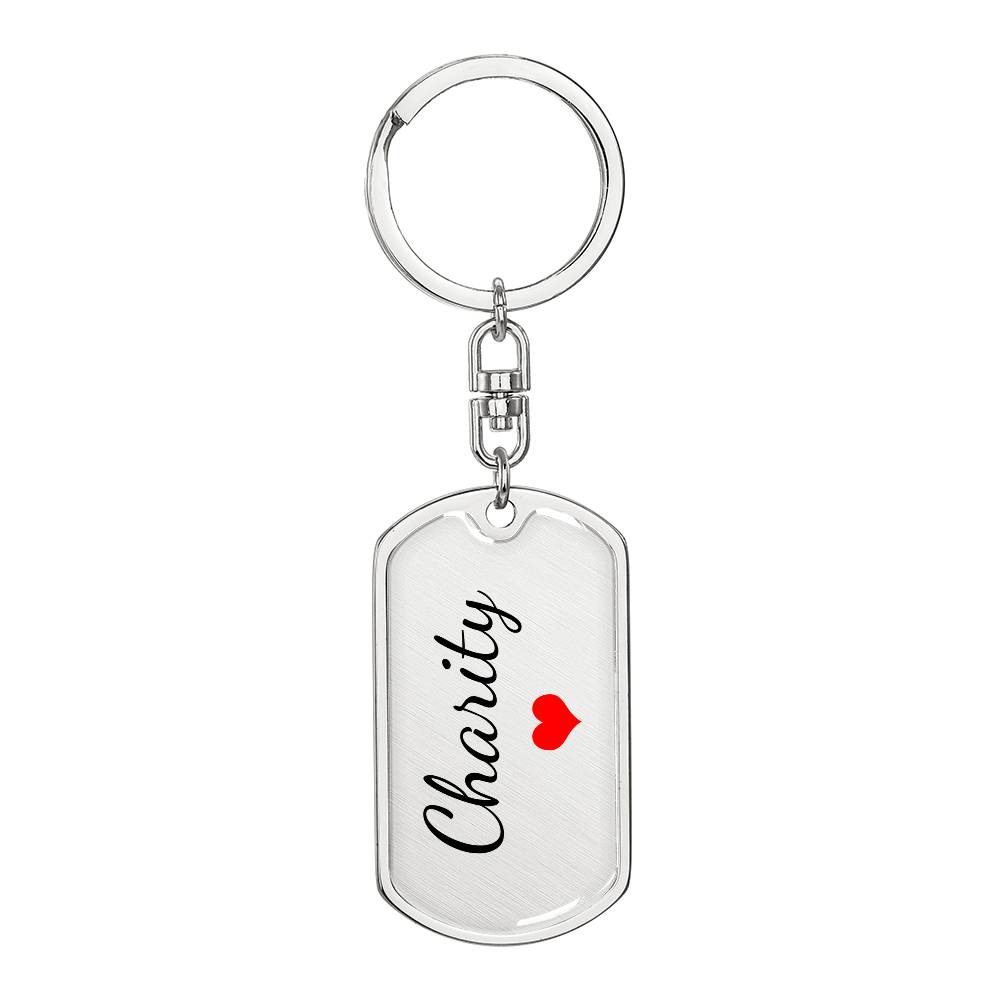Charity Keychain – Name Keychain for Women