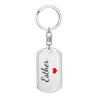 Load image into Gallery viewer, Esther Keychain – Custom Name Keychain for Women
