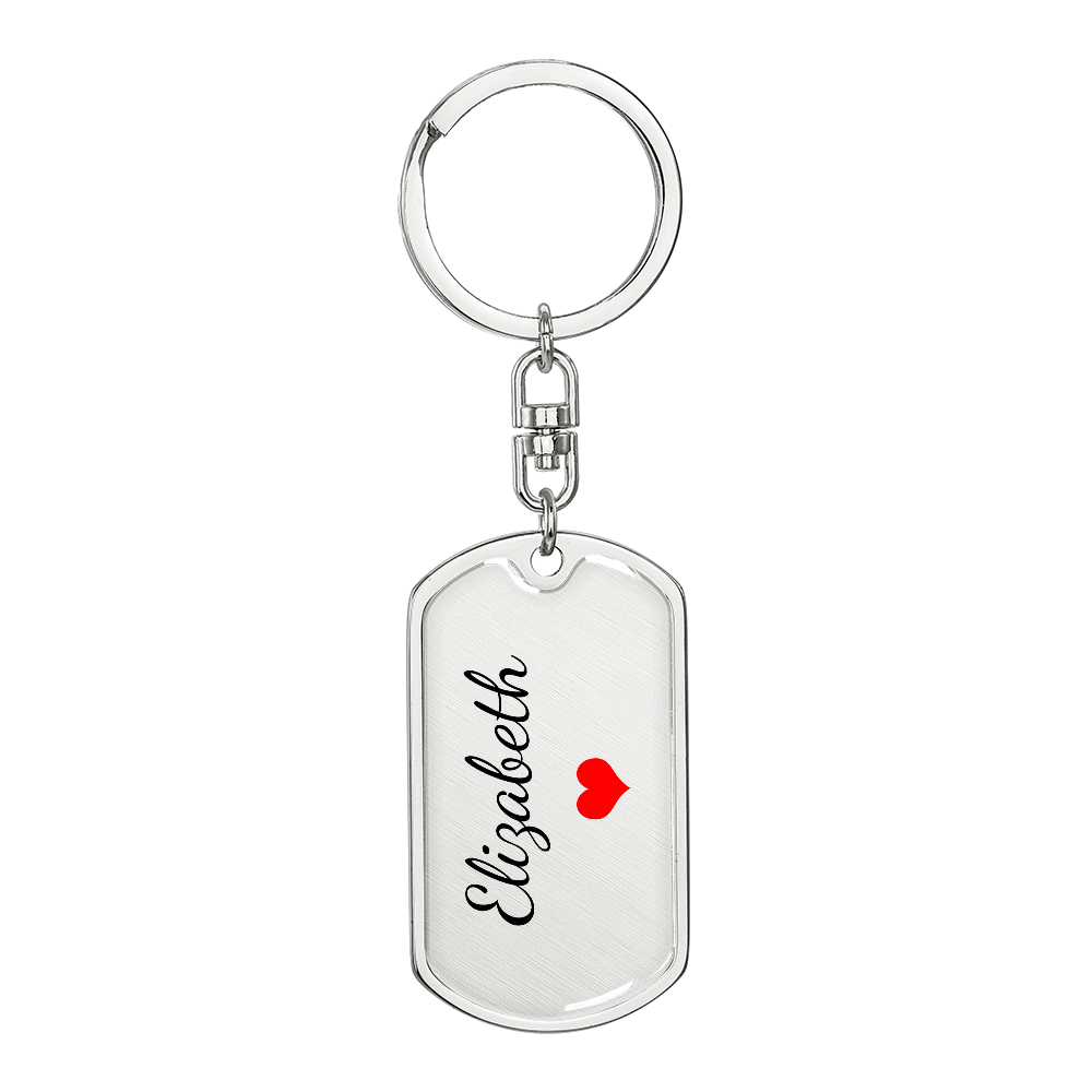 Elizabeth Keychain – Name Keychain Gift