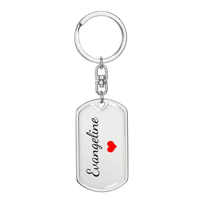 Evangeline Keychain – Name Keychain Gift