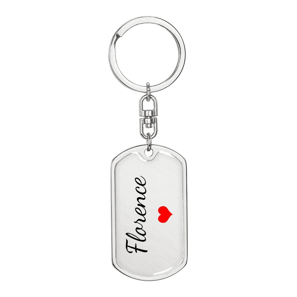 Florence Keychain – Name Keychain Gift