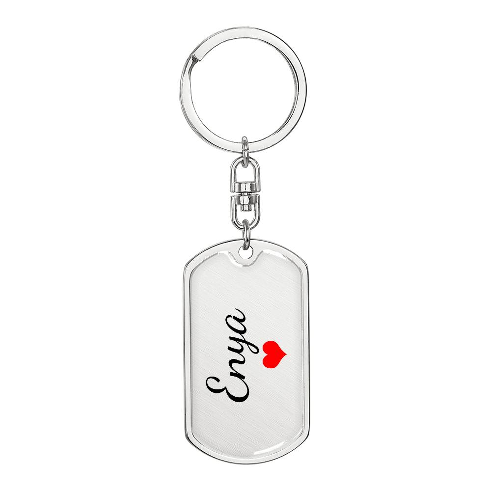 Enya Keychain – Custom Name Keychain for Women