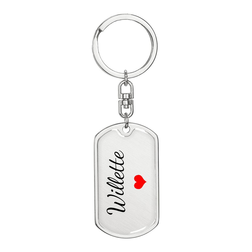 Willette Keychain – Name Keychain Gift