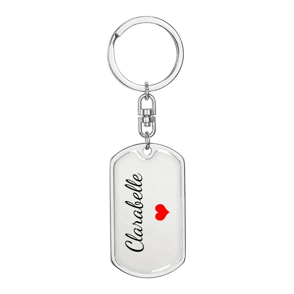 Clarabelle Keychain – Name Keychain Gift
