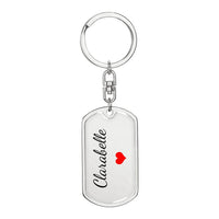 Load image into Gallery viewer, Clarabelle Keychain – Name Keychain Gift

