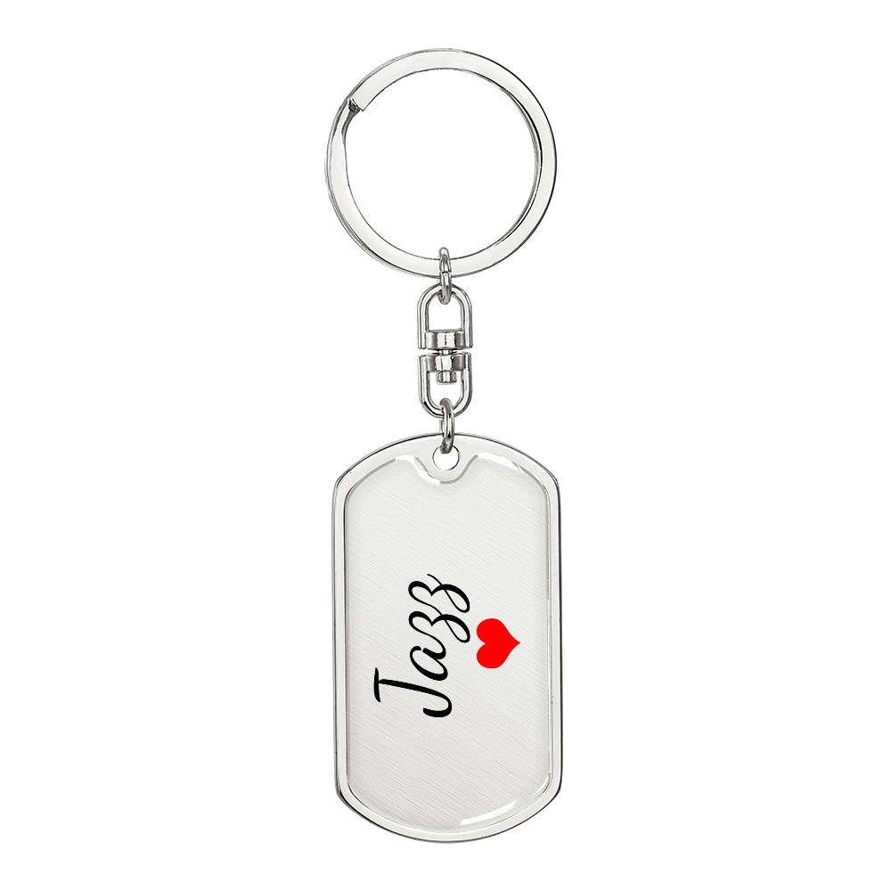 Jazz Keychain – Custom Name Keychain for Women
