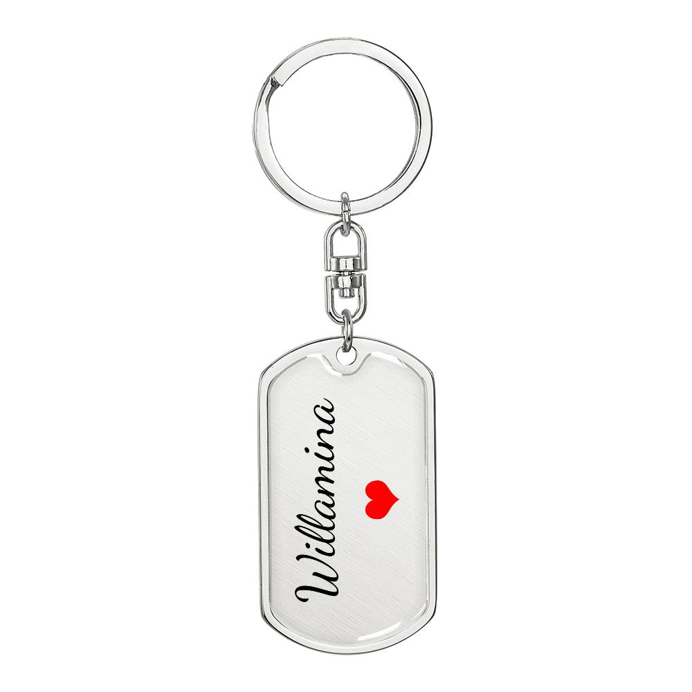 Willamina Keychain – Name Keychain Gift