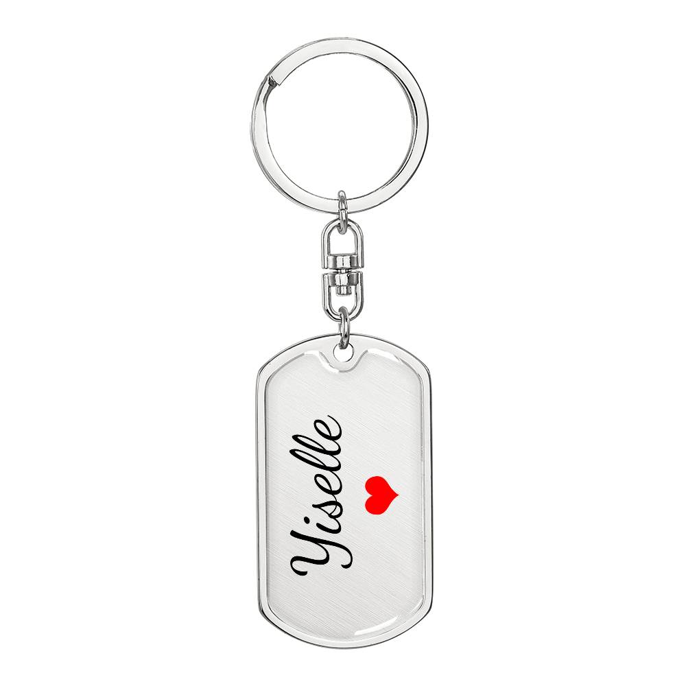 Yiselle Keychain – Name Keychain for Women