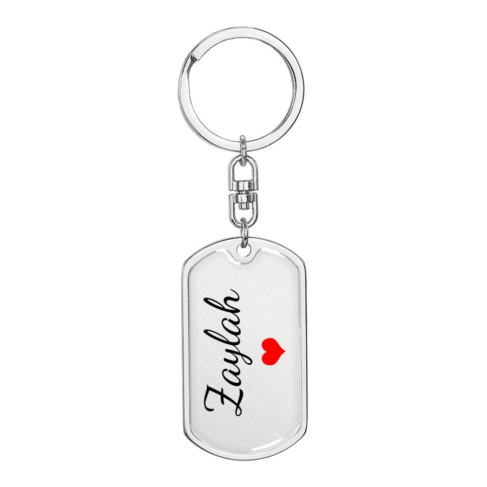 Zaylah Keychain – Custom Name Keychain for Women