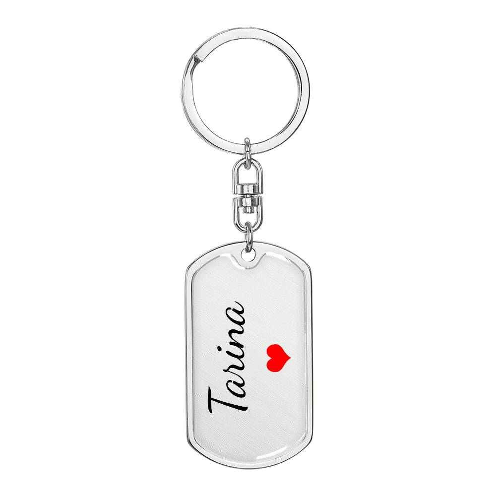 Tarina Keychain – Custom Name Keychain for Women