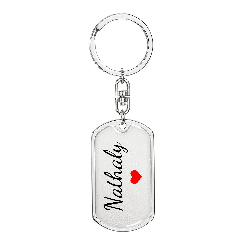 Nathaly Keychain – Name Keychain for Women