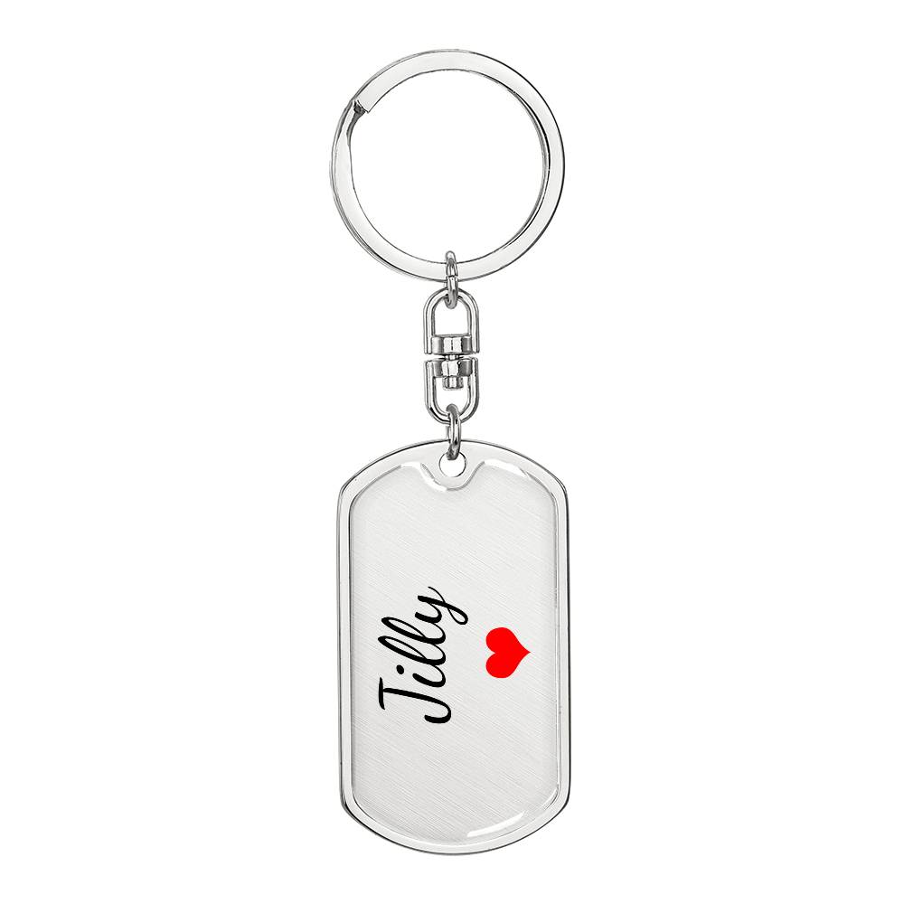 Jilly Keychain – Custom Name Keychain for Women