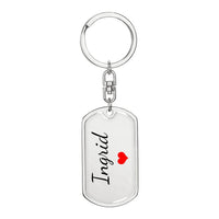 Load image into Gallery viewer, Ingrid Keychain – Custom Name Keychain for Women
