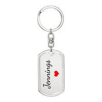 Load image into Gallery viewer, Jennings Keychain – Name Keychain Gift
