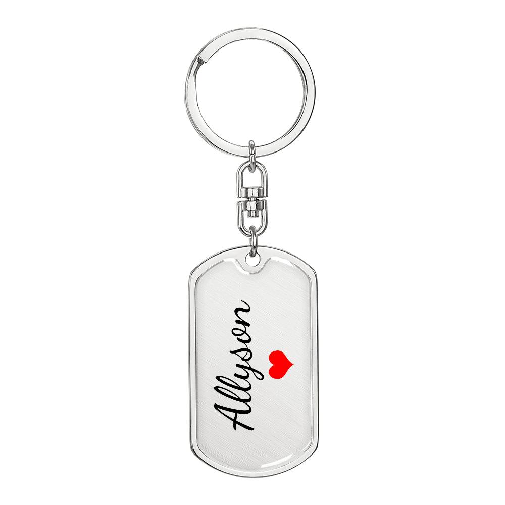 Allyson Keychain – Name Keychain for Women