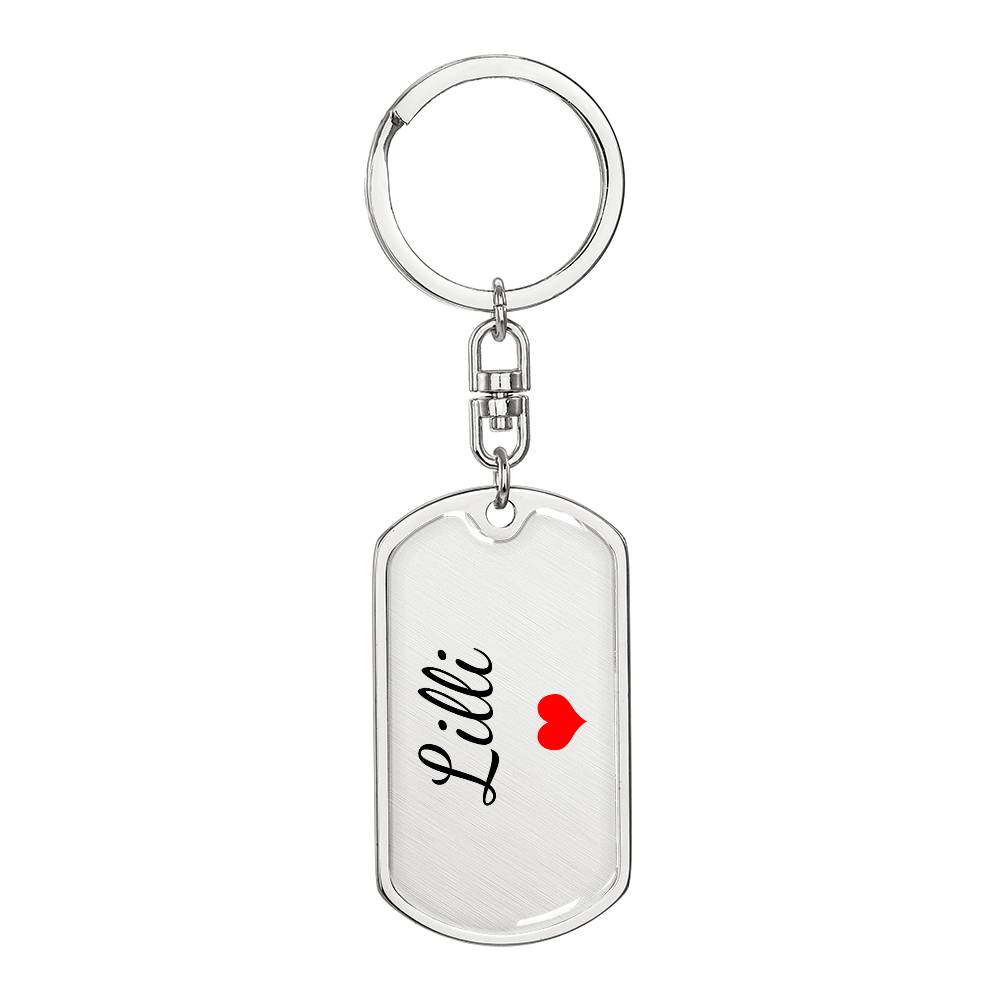 Lilli Keychain – Custom Name Keychain for Women