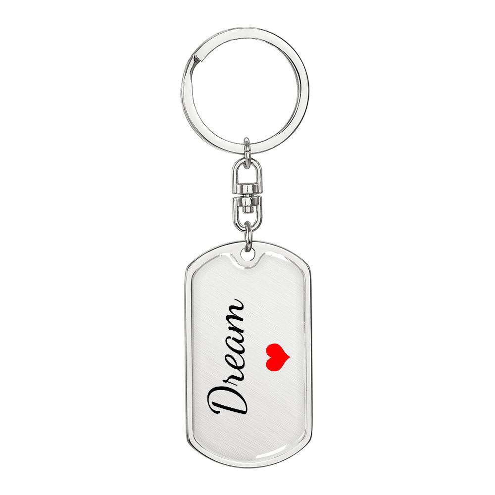 Dream Keychain – Custom Name Keychain for Women