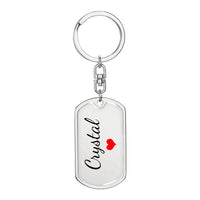 Load image into Gallery viewer, Crystal Keychain – Name Keychain for Women
