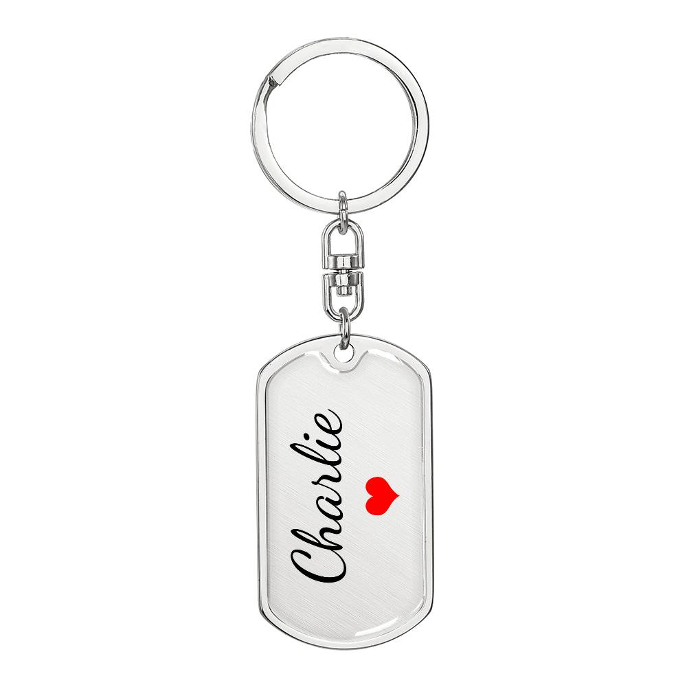 Charlie Keychain – Name Keychain for Women