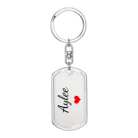 Load image into Gallery viewer, Aylee Keychain – Custom Name Keychain for Women
