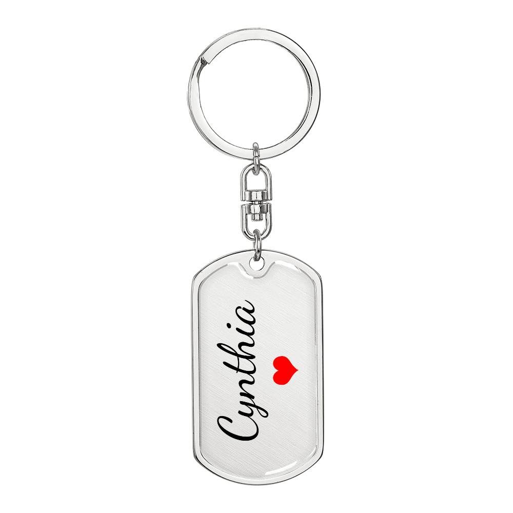 Cynthia Keychain – Name Keychain for Women