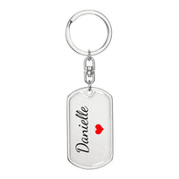 Load image into Gallery viewer, Danielle Keychain – Name Keychain Gift
