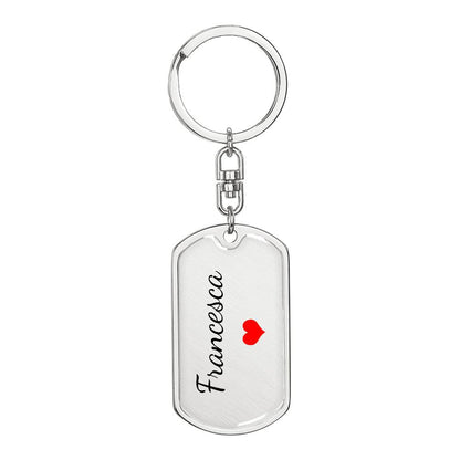 Francesca Keychain – Name Keychain Gift
