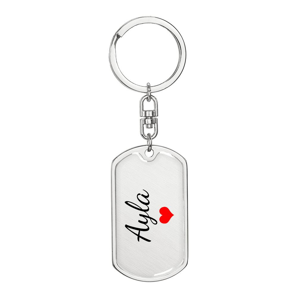 Ayla Keychain – Custom Name Keychain for Women