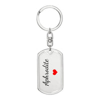 Load image into Gallery viewer, Aphrodite Keychain – Name Keychain Gift
