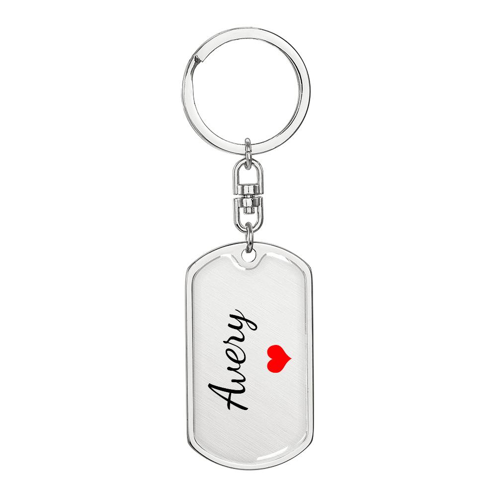 Avery Keychain – Custom Name Keychain for Women
