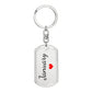January Keychain – Name Keychain for Women