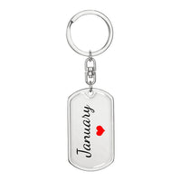 Load image into Gallery viewer, January Keychain – Name Keychain for Women
