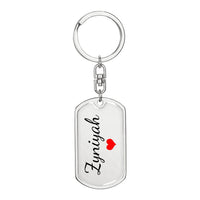 Load image into Gallery viewer, Zyniyah Keychain – Name Keychain for Women
