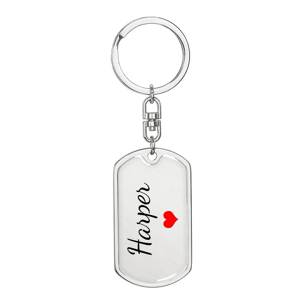 Harper Keychain – Custom Name Keychain for Women