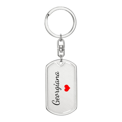 Georgiana Keychain – Name Keychain Gift