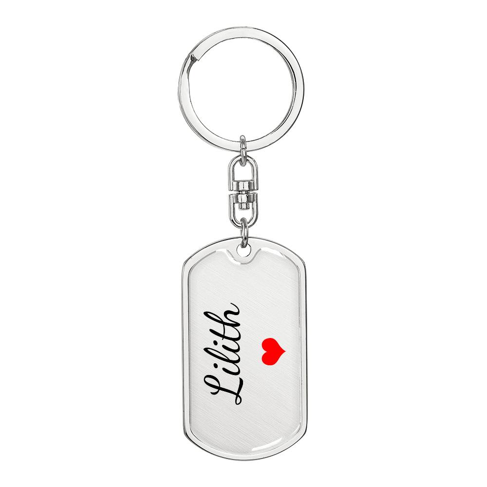 Lilith Keychain – Custom Name Keychain for Women