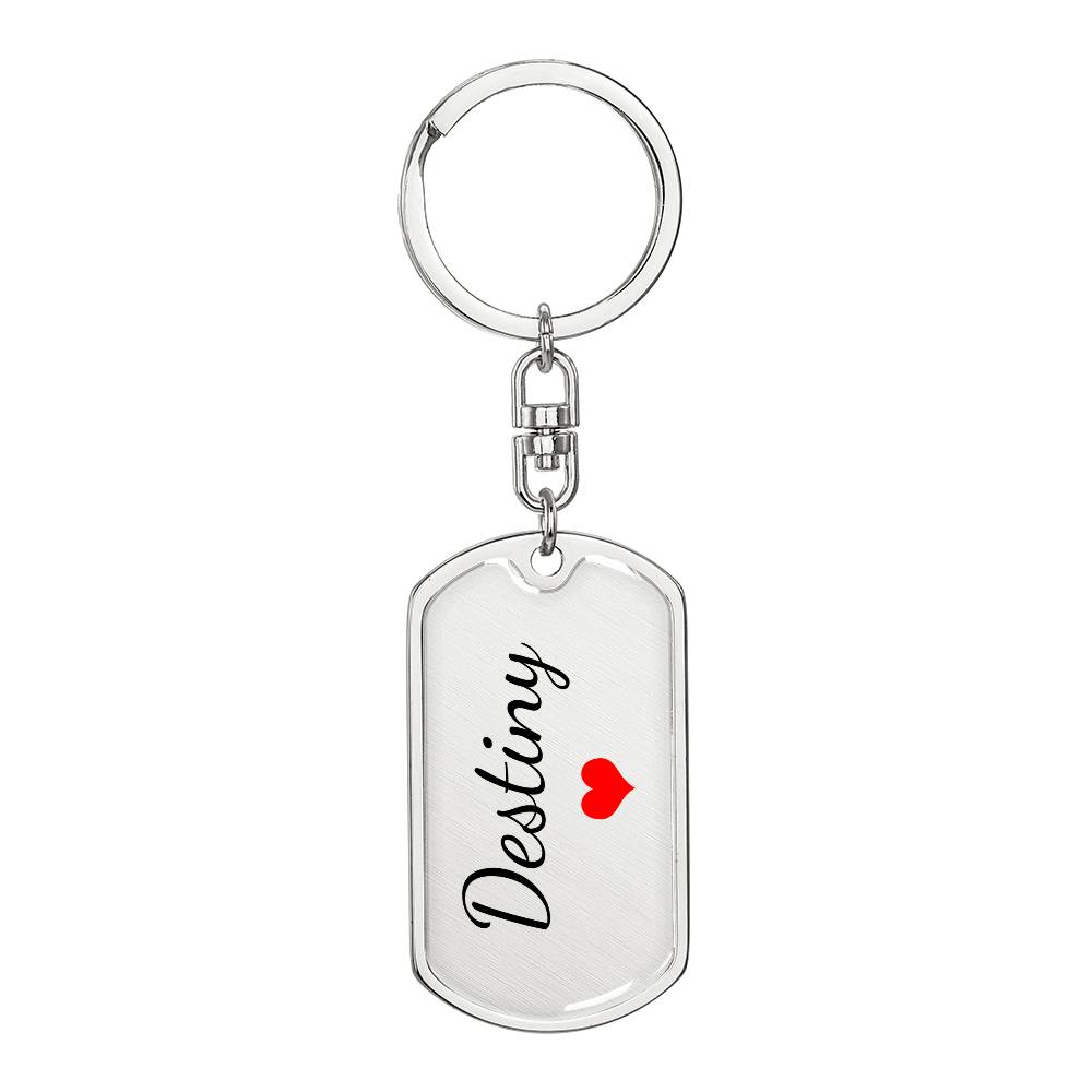 Destiny Keychain – Name Keychain for Women
