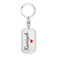 Load image into Gallery viewer, Kamiyah Keychain – Name Keychain for Women
